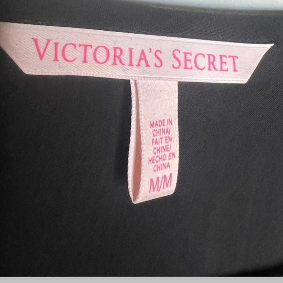 VICTORIA’S Secret Swim Cover Up Plunge Tunic Caftan Open Back Black Size M - Picture 10 of 10